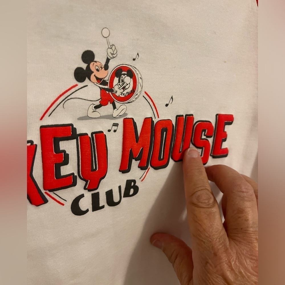 DISNEY MICKEY MOUSE CLUE JUNIOR M LONG SLEEVE TEE‎ PUFFED LETTERING NTW